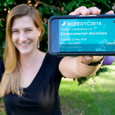 UQ PhD candidate Stephanie Avery-Gomm will be  presenting at the CEED Twitter Conference. 